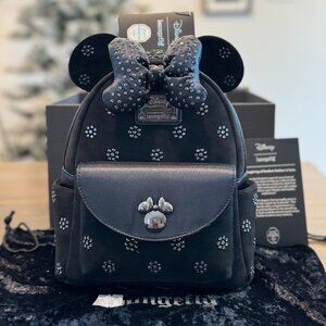 Loungefly Disney Minnie Mouse Swarovski Crystal Mini Backpack LE 300 NWT Boxed